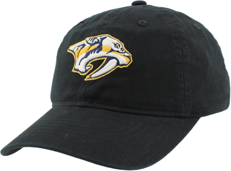 ZHATS NHL Unisex-Adult NHL Officially Licensed Adjustable Hat Scholarship Icon Black - Image 1